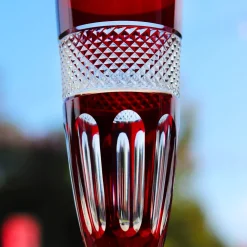 Vessière Cristaux Flûte Champagne|Verre Cristal|Flûte champagne mireille rouge