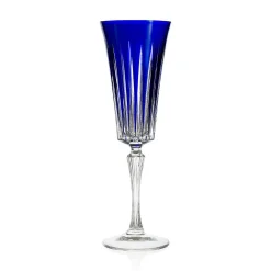 Vessière Cristaux Art De La Table|Verre À Pied|Flûte cristal bleu timeless