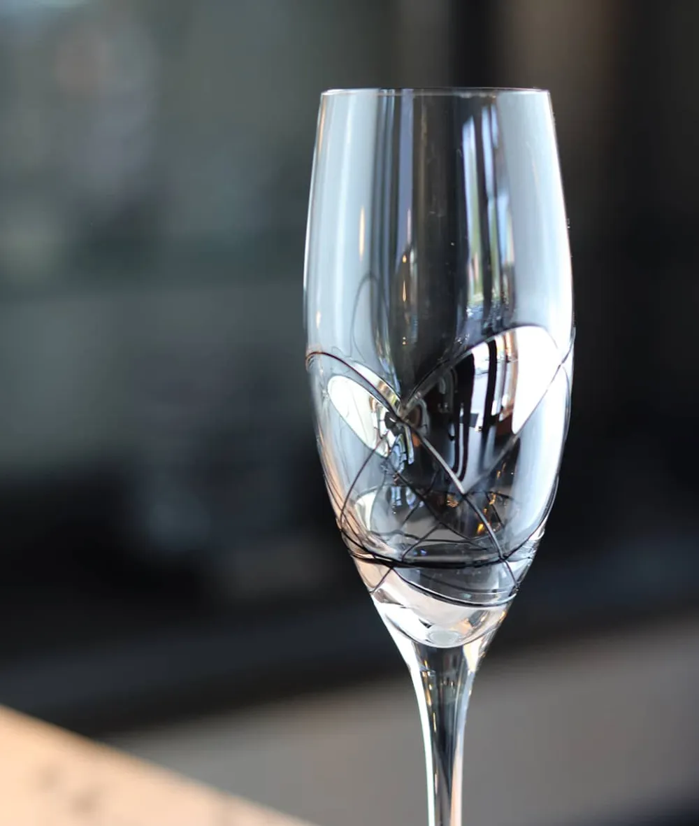 Vessière Cristaux Flûte Champagne|Verre Cristal Couleur|Flûte cristal galleria