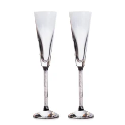 Vessière Cristaux Flûte Champagne|Verre En Cristal Uni|Flûtes à champagne oleg cassini x2
