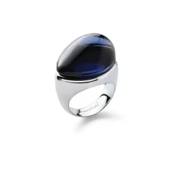 Vessière Cristaux Bijoux|Bagues Cristal|Galea bague bleu nuit baccarat