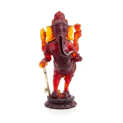 Vessière Cristaux Editions D’Art|Symboles Religieux Cristal|Ganesha ambre Daum