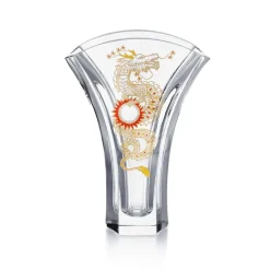 Vessière Cristaux Vases|Ginkgo vase dragon solaire Baccarat