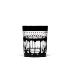 Vessière Cristaux Art De La Table|Verre À Whisky|Gobelet cristal noir pénombre