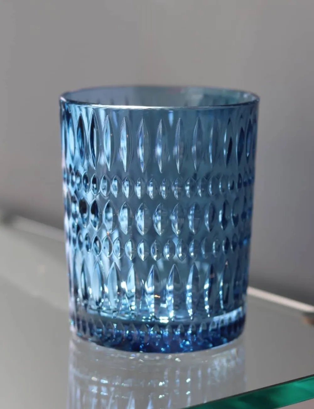 Vessière Cristaux Verre À Whisky|Verre En Cristal Taillé|Gobelet Ethno bleu Nachtmann X2