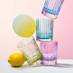 Vessière Cristaux Art De La Table|Verre À Whisky|Gobelet harmonie turquoise Baccarat X2