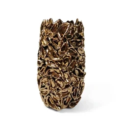 Vessière Cristaux Vases|Vase Céramique|Grand vase Oyster céramique bronze