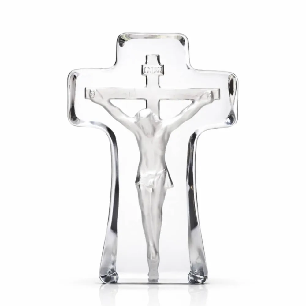 Vessière Cristaux Symboles Religieux Cristal|Sculptures Cristal|Grande Sculpture christ Jésus cristal