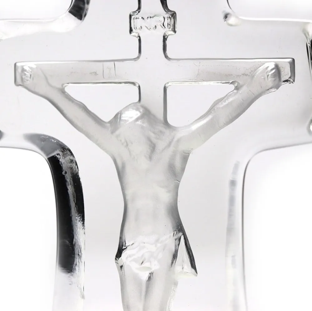 Vessière Cristaux Symboles Religieux Cristal|Sculptures Cristal|Grande Sculpture christ Jésus cristal