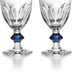 Vessière Cristaux Art De La Table|Verre À Eau|Harcourt bouton bleu verre baccarat x2