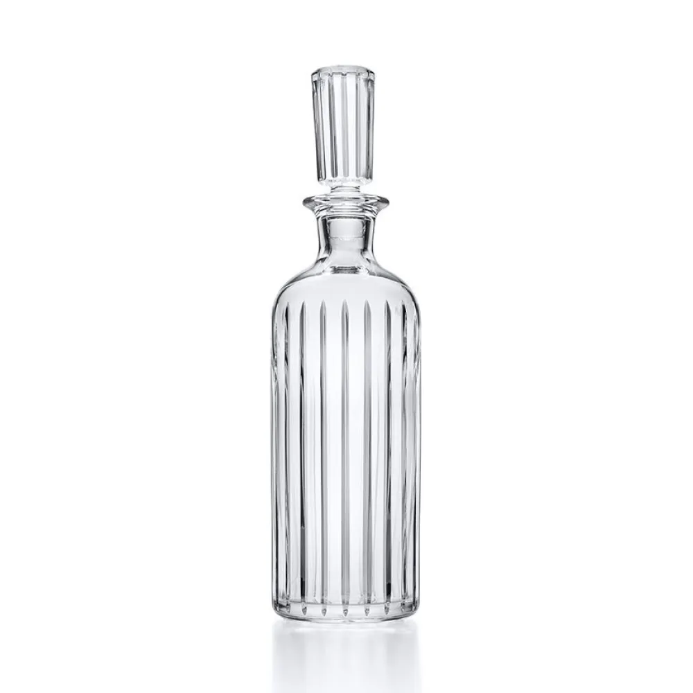 Vessière Cristaux Carafes Cristal Daum Baccarat Lalique|Carafes Cristal Taillé|Harmonie flacon whisky rond baccarat