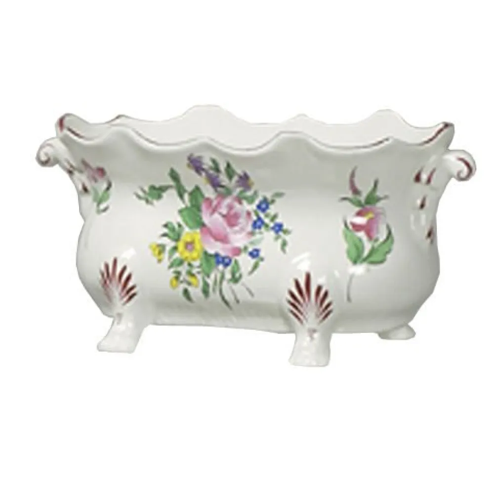 Vessière Cristaux Lunéville|Jardiniere ovale faïence