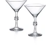 Vessière Cristaux Art De La Table|Flûte Champagne|JCB verre martini X2 Baccarat