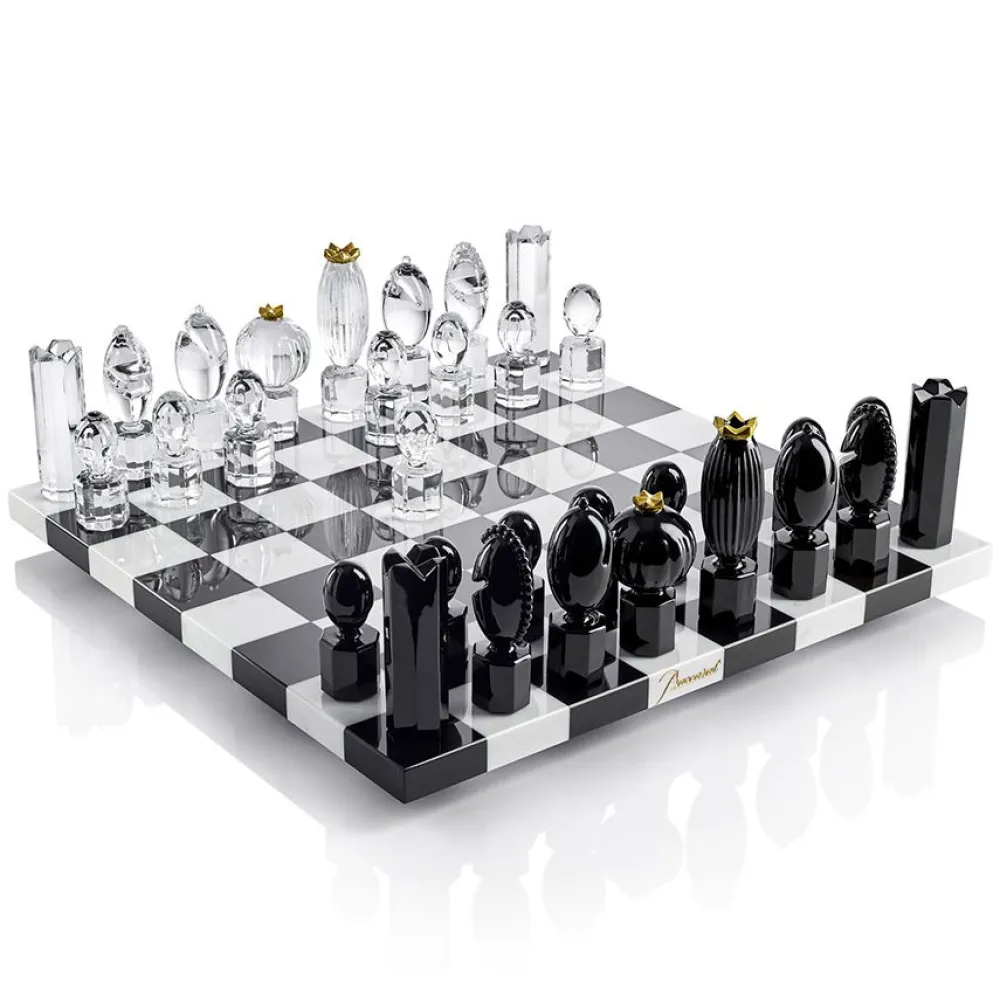 Vessière Cristaux Décoration|Jeu d’échecs cristal baccarat