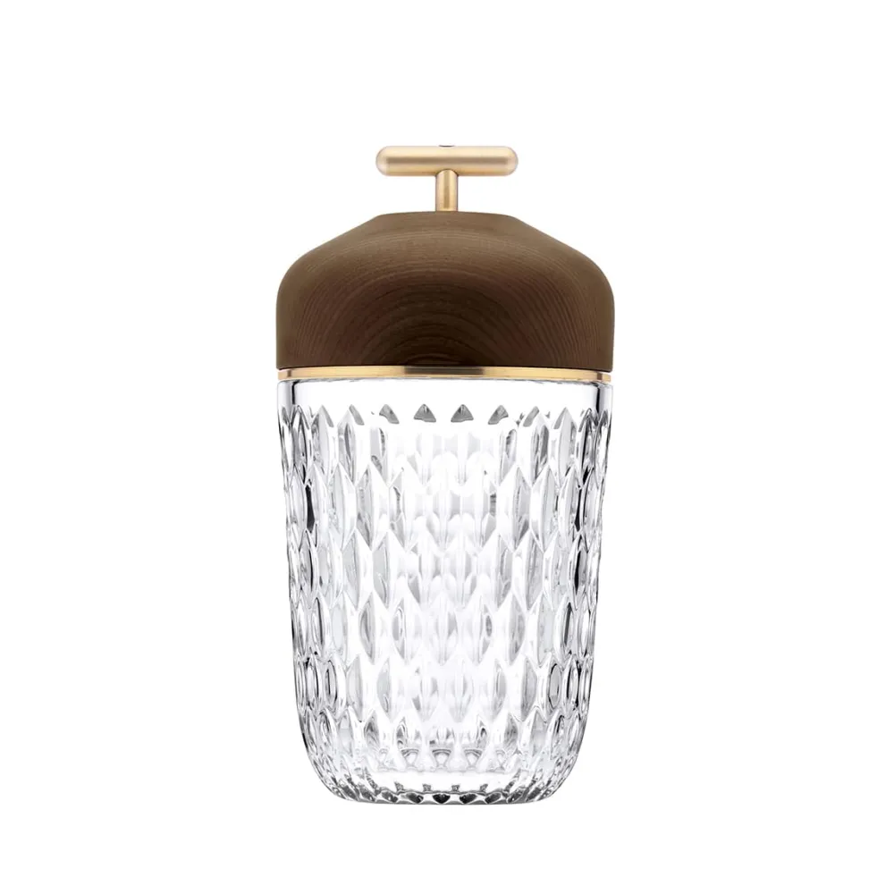 Vessière Cristaux Lampes Cristal|Lustre Luminaire Saint-Louis|Lampe baladeuse folia en frêne Cristal saint-louis
