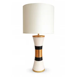 Vessière Cristaux Lampes|Lampe Bayadère haute évasé pm Émaux de Longwy