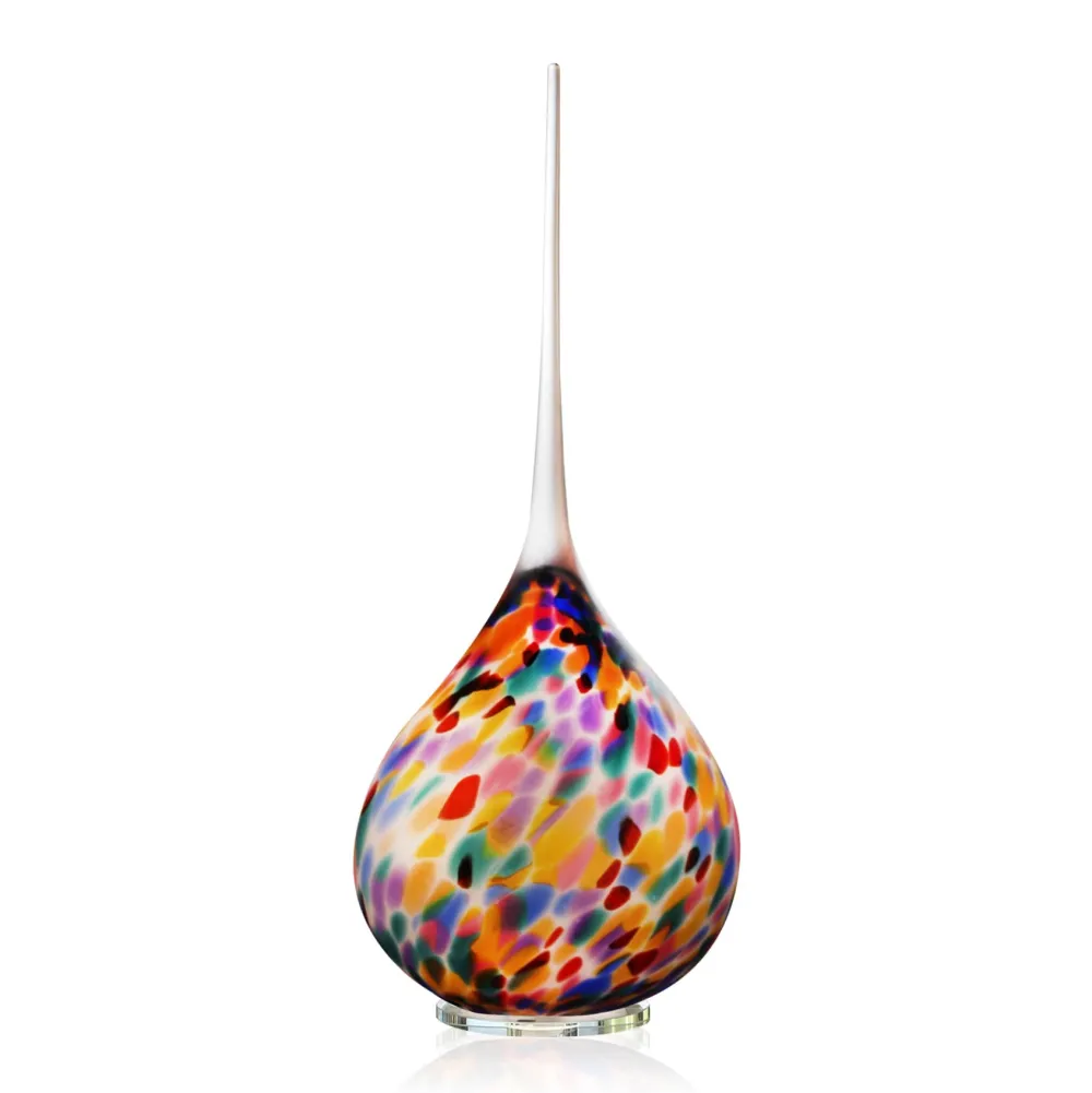 Vessière Cristaux Luminaires|Lampes Cristal|Lampe bubble Lollipop sablée cristal de Lorraine