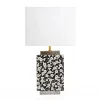 Vessière Cristaux Lampes|Lampes Cristal|Lampe carré Graphit Flowers Émaux de Longwy