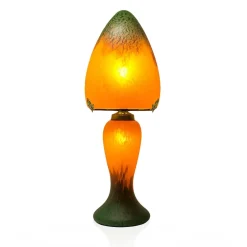 Vessière Cristaux Luminaires|Lampes Pâte De Verre|Lampe champignon pâte de verre 012 retro