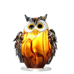 Vessière Cristaux Luminaires|Lampes Cristal|Lampe chouette cristal de Lorraine
