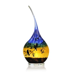 Vessière Cristaux Luminaires|Lampes Pâte De Verre|Lampe cristal art nouveau N°2