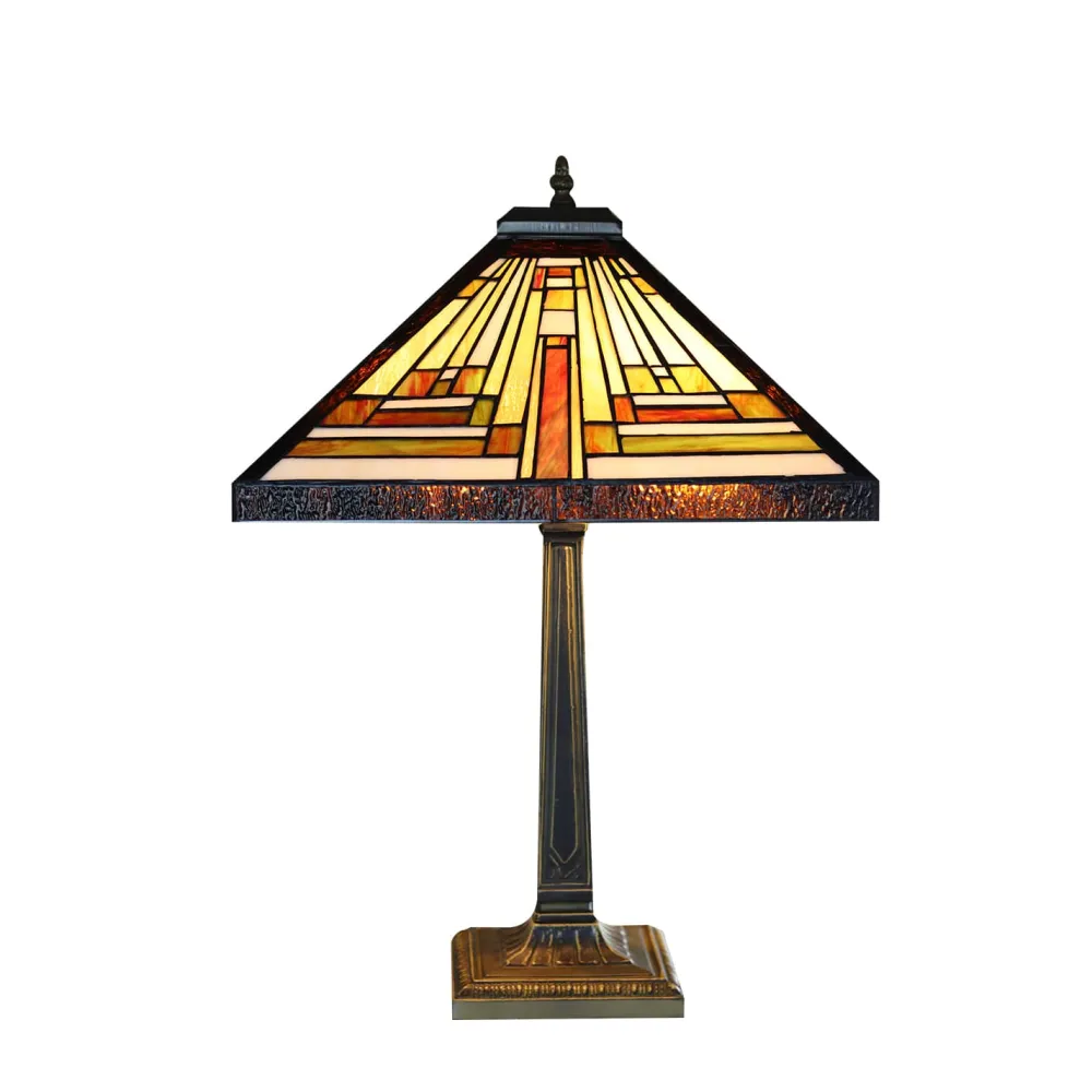 Vessière Cristaux Lampes Pâte De Verre|Luminaires|Lampe en verre vitrail n°2