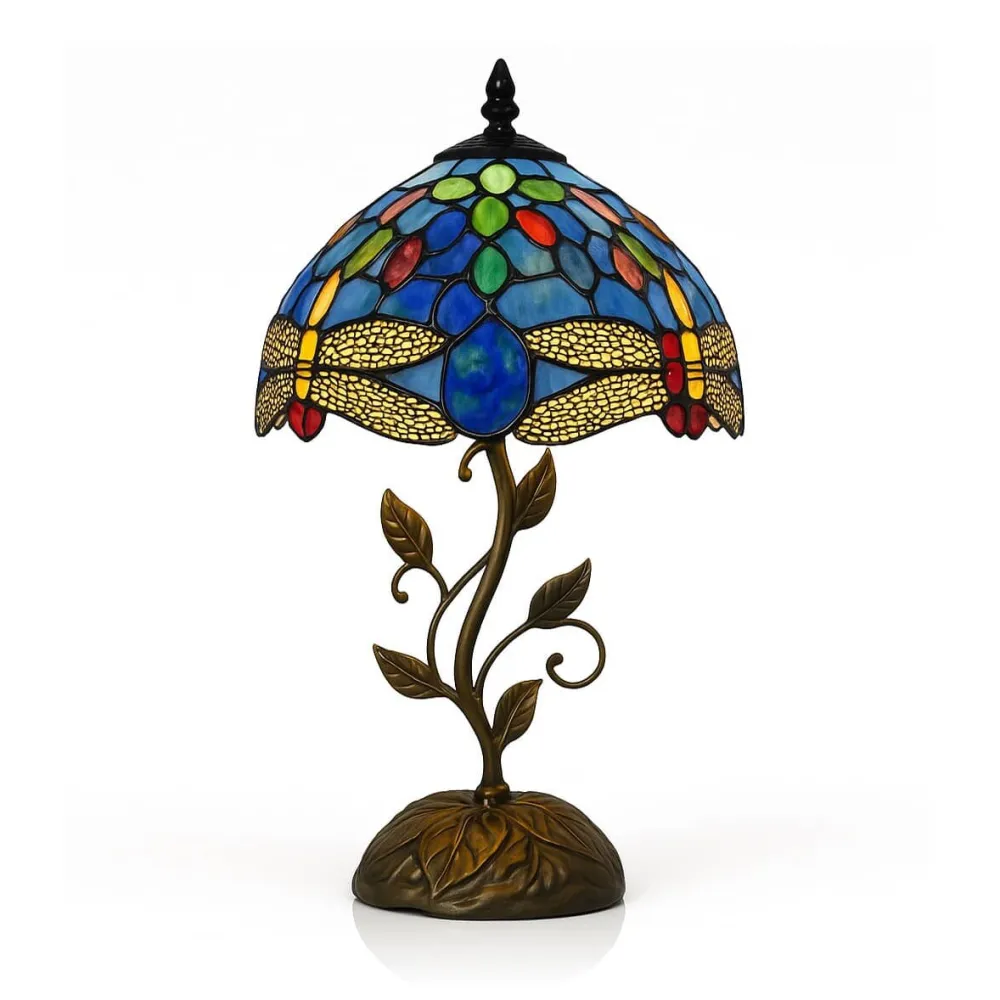 Vessière Cristaux Lampes Pâte De Verre|Luminaires|Lampe en verre vitrail N°13