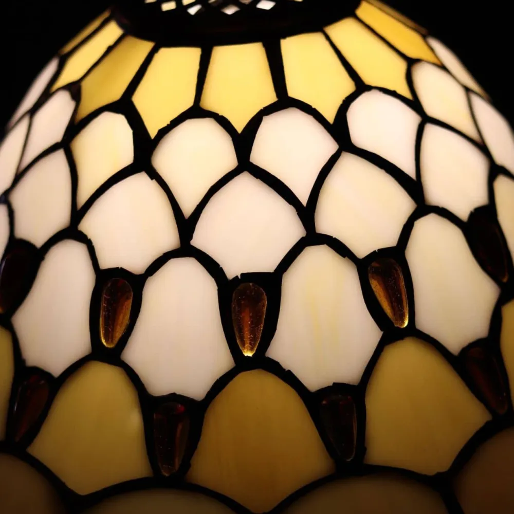Vessière Cristaux Luminaires|Lampes Pâte De Verre|Lampe en verre vitrail n°3