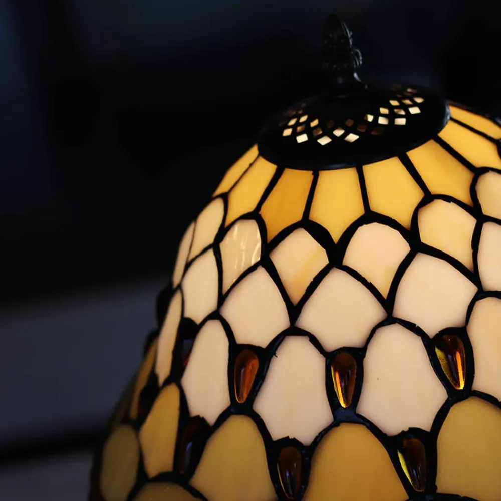Vessière Cristaux Luminaires|Lampes Pâte De Verre|Lampe en verre vitrail n°3