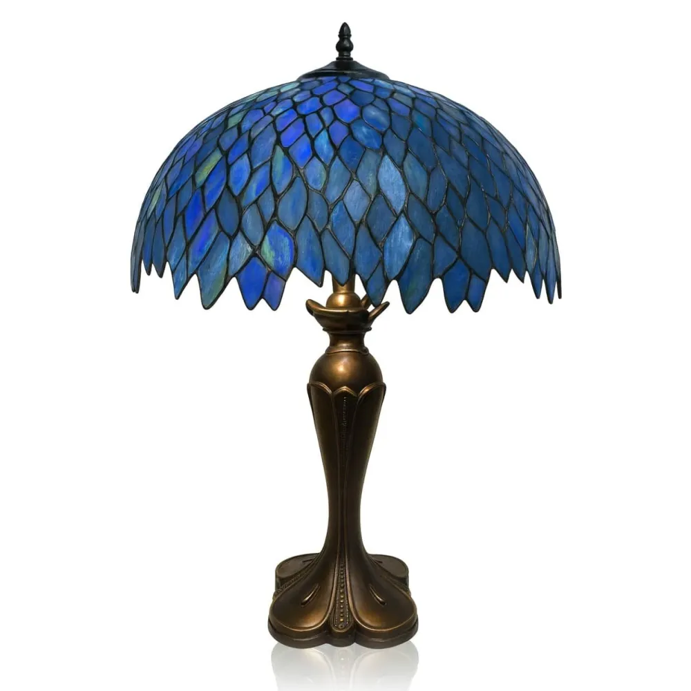 Vessière Cristaux Lampes Pâte De Verre|Luminaires|Lampe en verre vitrail N°11