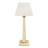 Vessière Cristaux Lampes|Lampes Cristal|Lampe Haute Bamboo Faïence de Longwy – Ivoir et or