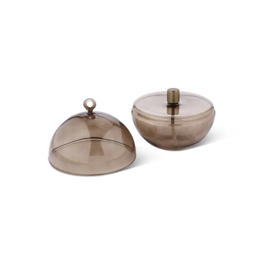 Vessière Cristaux Coupes, Coupelles Et Photophores|Lampes Cristal|Lampe huile cloche champagne