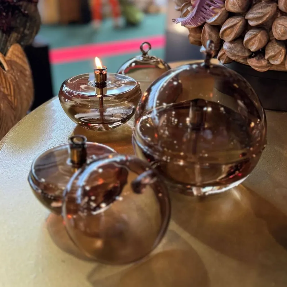 Vessière Cristaux Coupes, Coupelles Et Photophores|Lampes Cristal|Lampe huile cloche champagne