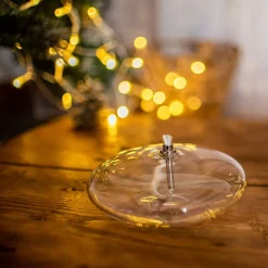 Vessière Cristaux Photophores, Bougeoirs Cristal|Lampes Cristal|Lampe huile galet verre mm