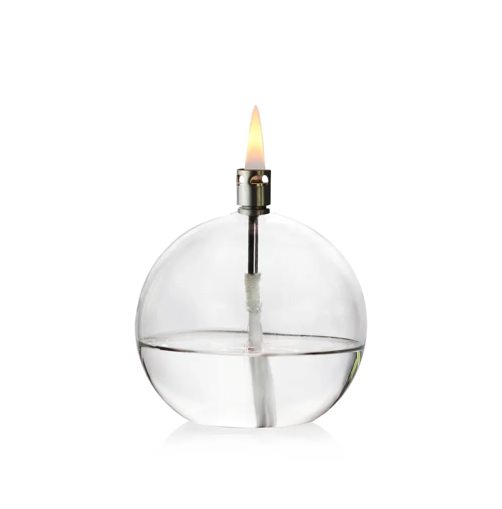 Vessière Cristaux Photophores, Bougeoirs Cristal|Coupes, Coupelles Et Photophores|Lampe huile sphère verre gm