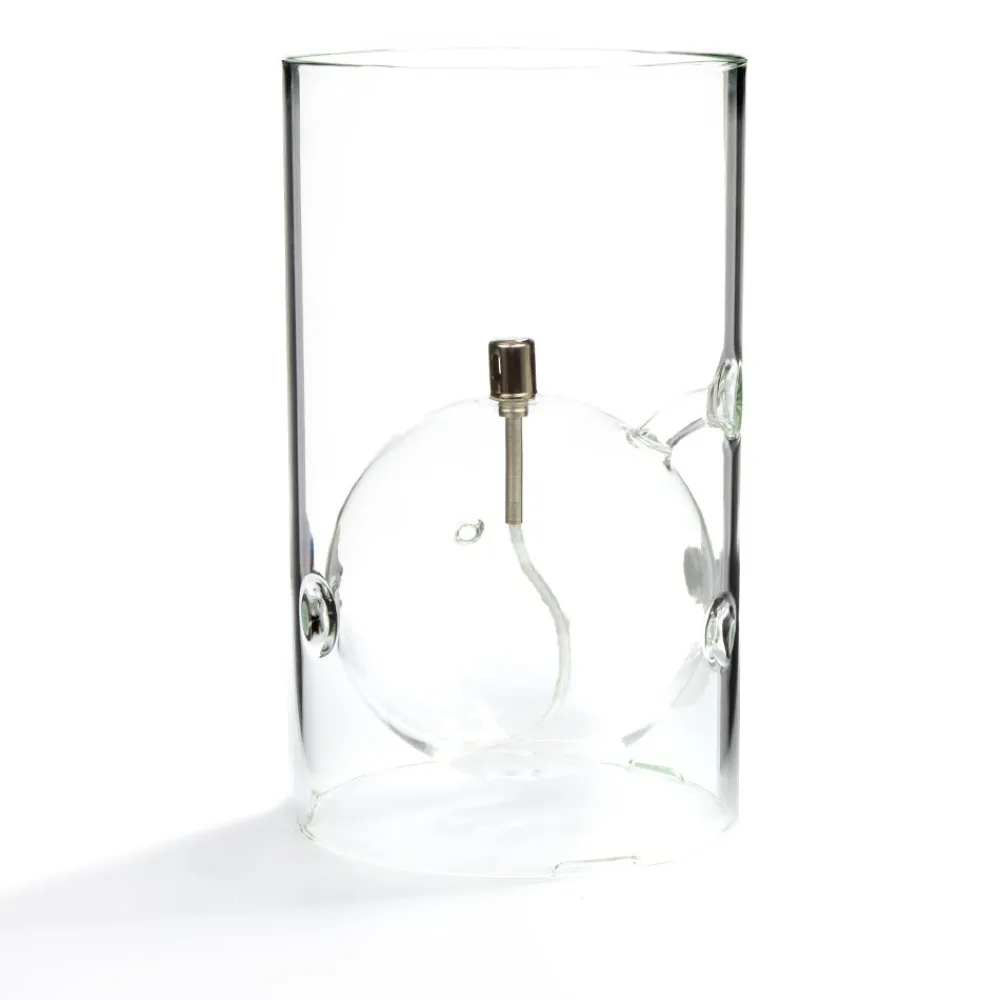 Vessière Cristaux Lampes Cristal|Coupes, Coupelles Et Photophores|Lampe huile sphère verre photophore