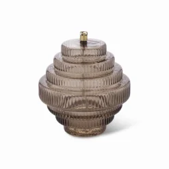 Vessière Cristaux Lampes Cristal|Coupes, Coupelles Et Photophores|Lampe huile Twin champagne