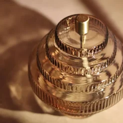 Vessière Cristaux Lampes Cristal|Coupes, Coupelles Et Photophores|Lampe huile Twin champagne