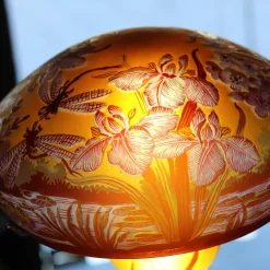 Vessière Cristaux Luminaires|Lampes Pâte De Verre|Lampe pâte de verre art nouveau n°17 Tip Gallé