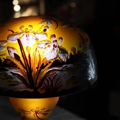 Vessière Cristaux Lampes Pâte De Verre|Lampes Cristal|Lampe pâte de verre art nouveau – d