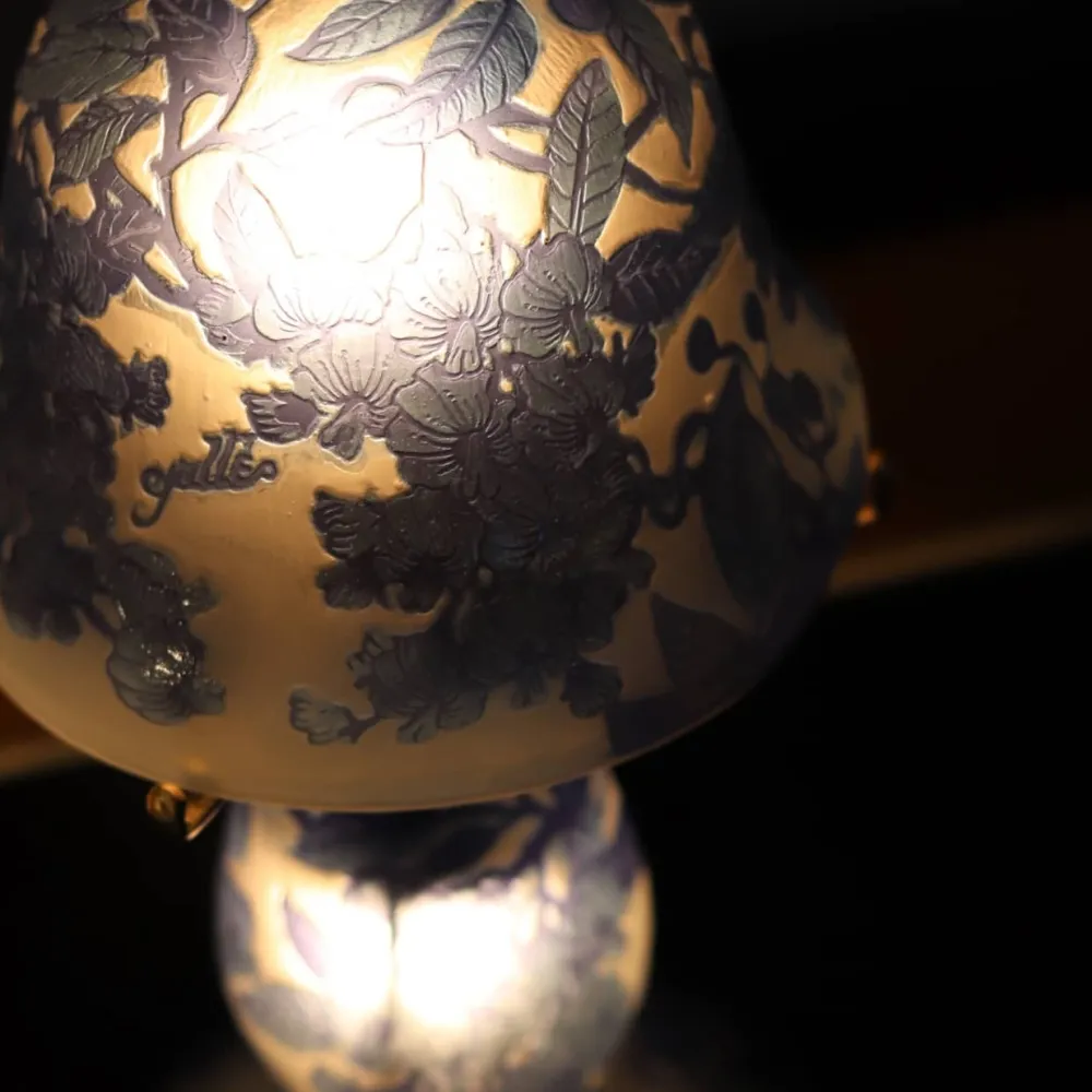 Vessière Cristaux Luminaires|Lampes Pâte De Verre|Lampe pâte de verre art nouveau n°3 Tip Gallé