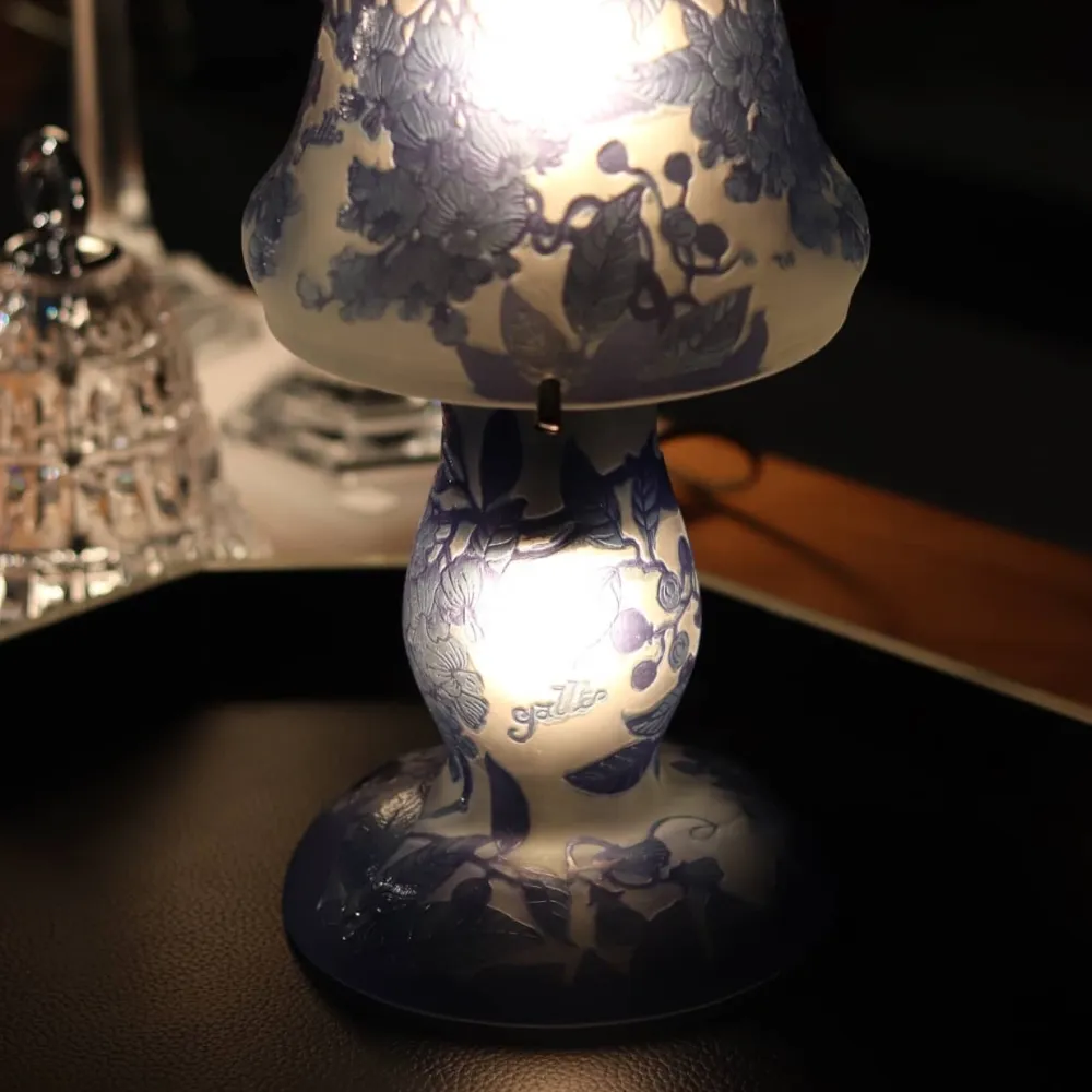 Vessière Cristaux Luminaires|Lampes Pâte De Verre|Lampe pâte de verre art nouveau n°3 Tip Gallé