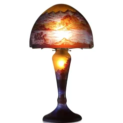 Vessière Cristaux Luminaires|Lampes Pâte De Verre|Lampe pâte de verre art nouveau n°15 Tip Gallé