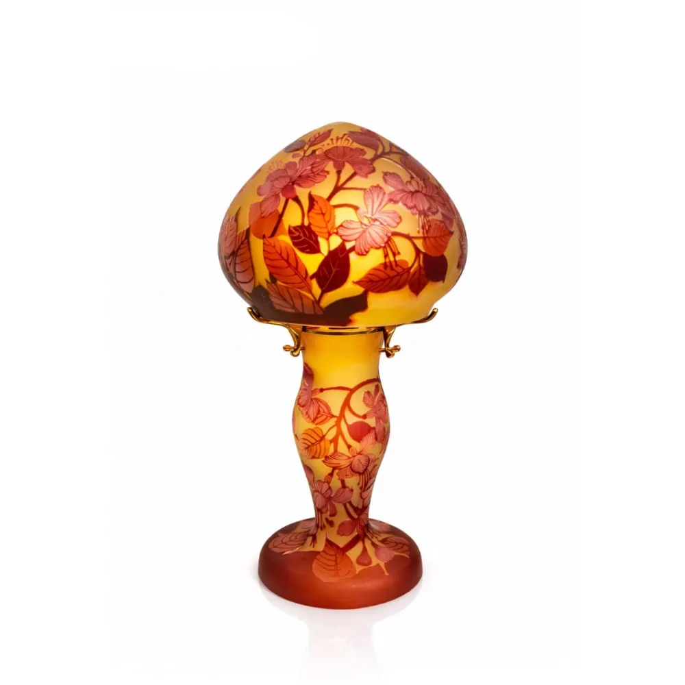 Vessière Cristaux Lampes Pâte De Verre|Luminaires|Lampe pâte de verre art nouveau n°1 Tip Gallé
