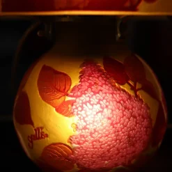Vessière Cristaux Luminaires|Lampes Pâte De Verre|Lampe pâte de verre conique tip gallé N°22