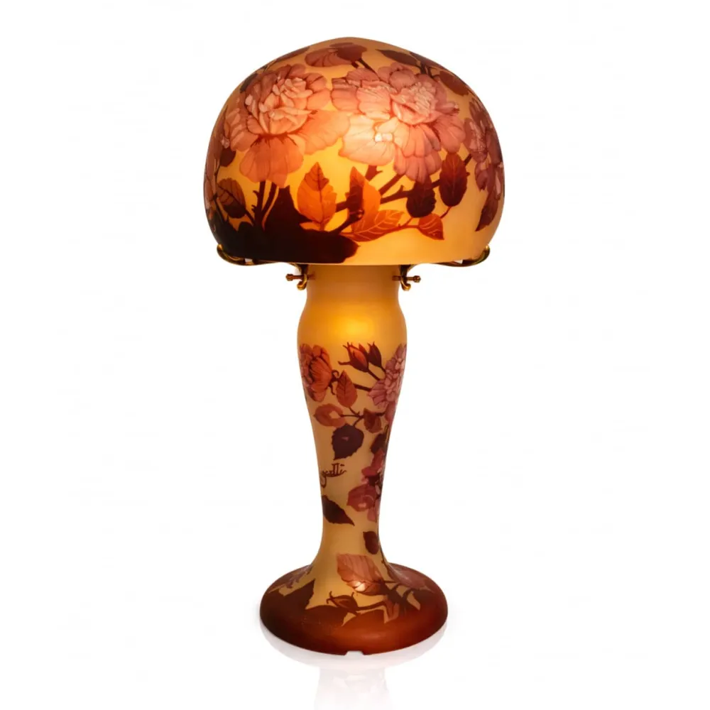 Vessière Cristaux Luminaires|Lampes Pâte De Verre|Lampe pâte de verre Tip Gallé N°18
