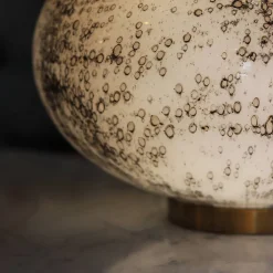 Vessière Cristaux Luminaires|Lampes Cristal|Lampe spendor en verre incolore et or