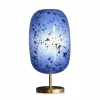 Vessière Cristaux Lampes Cristal|Luminaires|Lampe symphonie en verre bleu