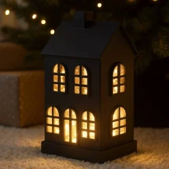 Vessière Cristaux Décoration|Lampes Cristal|Lampe Un Noël à la maison noir