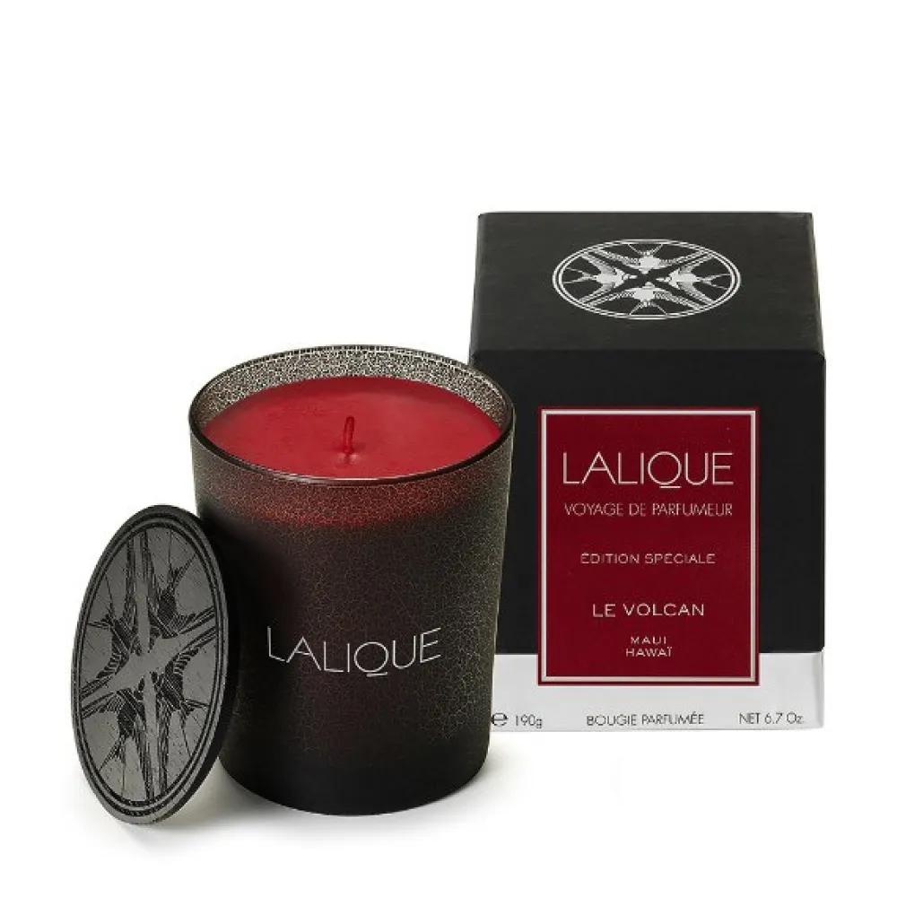 Vessière Cristaux Coupes, Coupelles Et Photophores|Bougies Lalique|Le volcan, maui – hawaï, bougie parfumée lalique